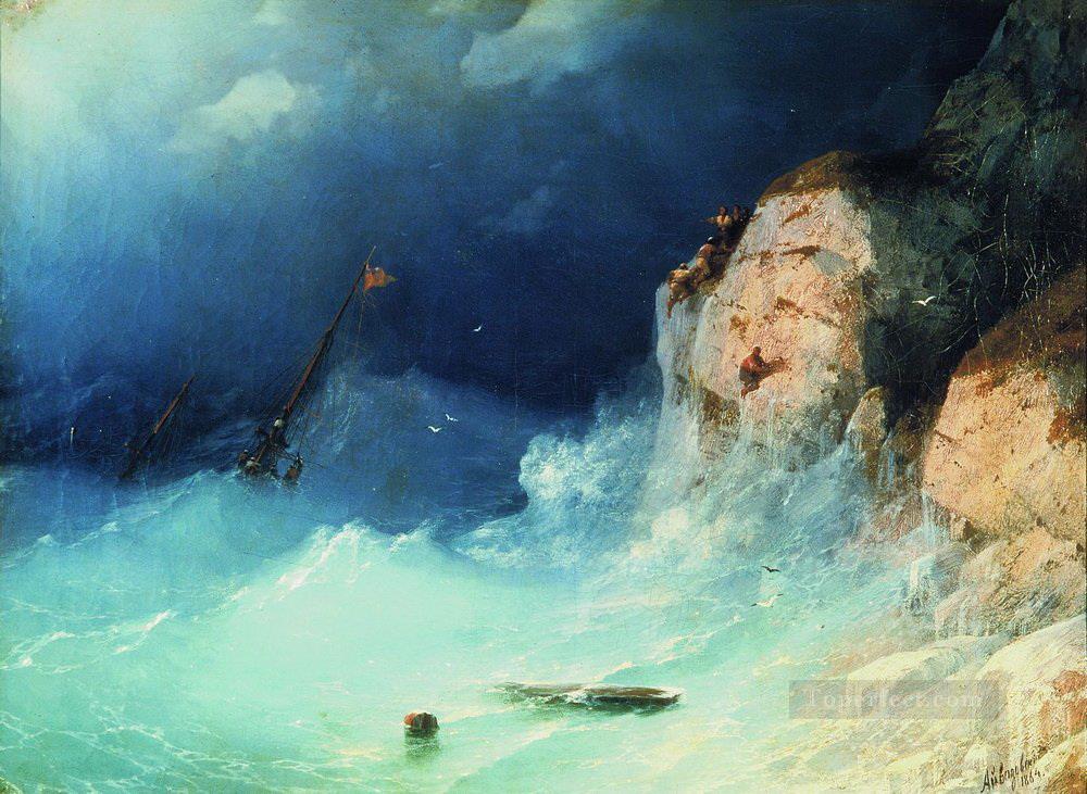 Ivan Aivazovsky el naufragio Ivan Aivazovsky1 Paisaje marino Pintura al óleo